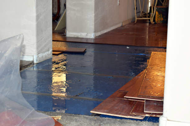Professional Sewage Cleanup technician working in Wading River, NY